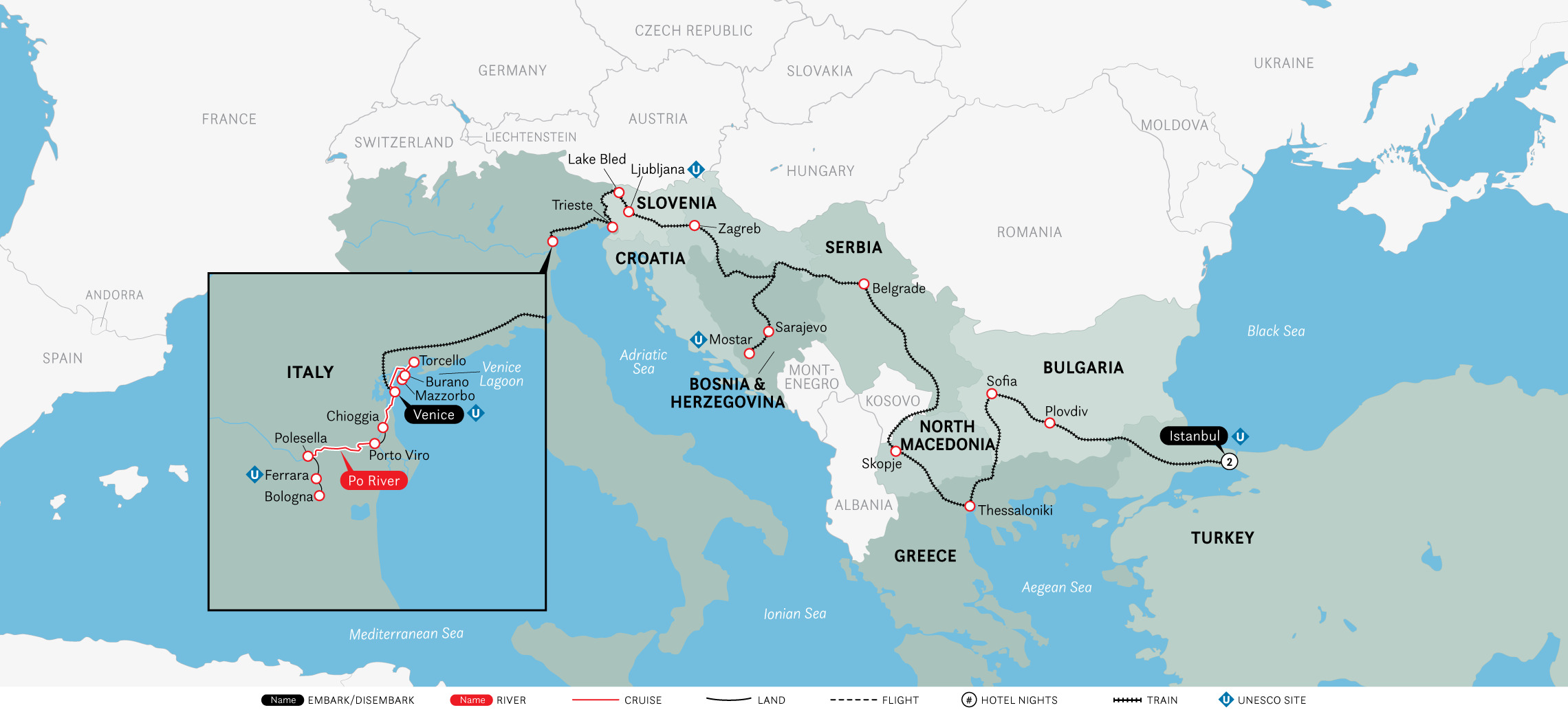 Cruise & Rail: Venice & Istanbul (2022)